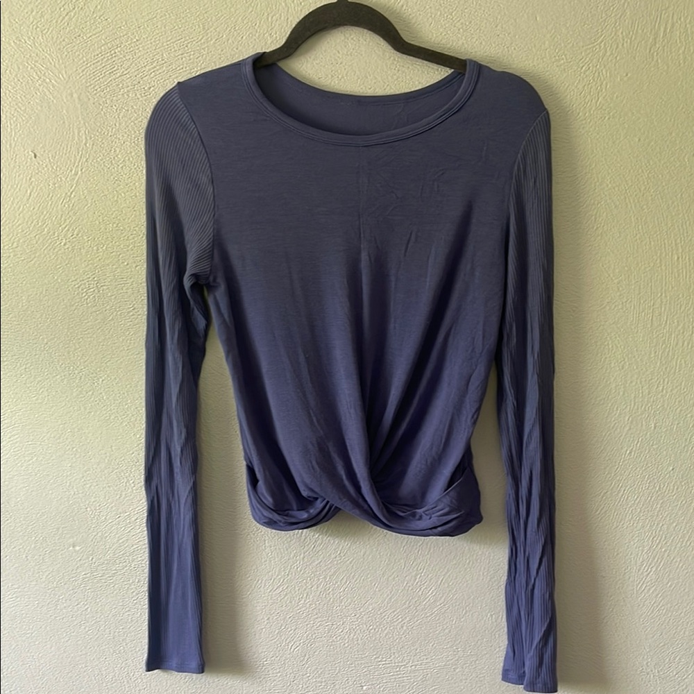 Alo Cover long sleeve top , blue